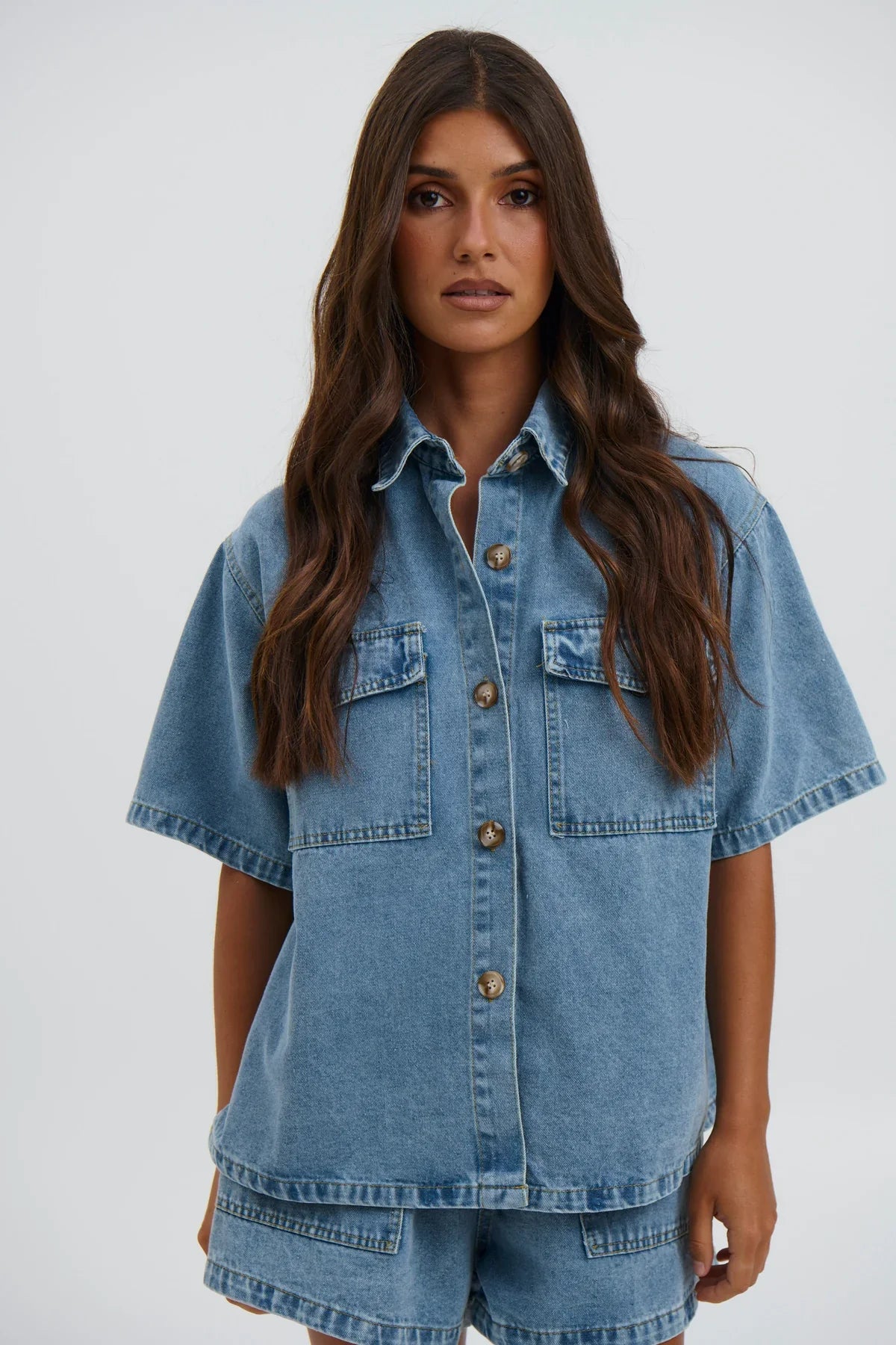 Completo in denim di Gaby azzurro