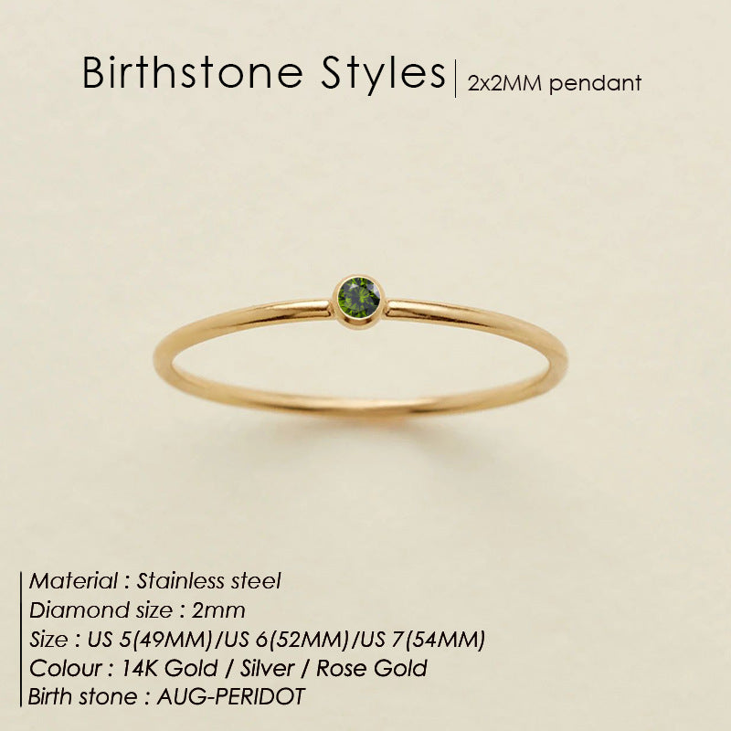 Dahlia Birthstone Ring