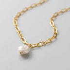 Lana Pearl Coin Necklace