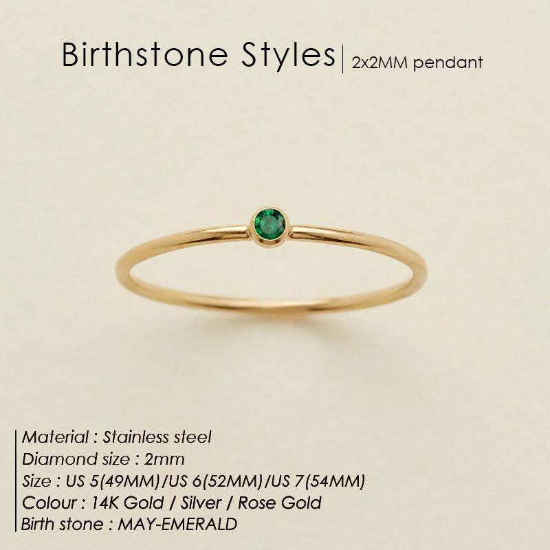 Dahlia Birthstone Ring