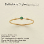 Dahlia Birthstone Ring