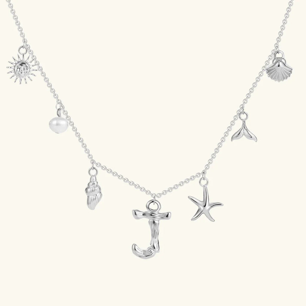 Cove Ocean Initial Necklace