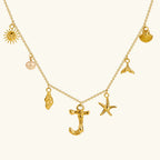 Cove Ocean Initial Necklace