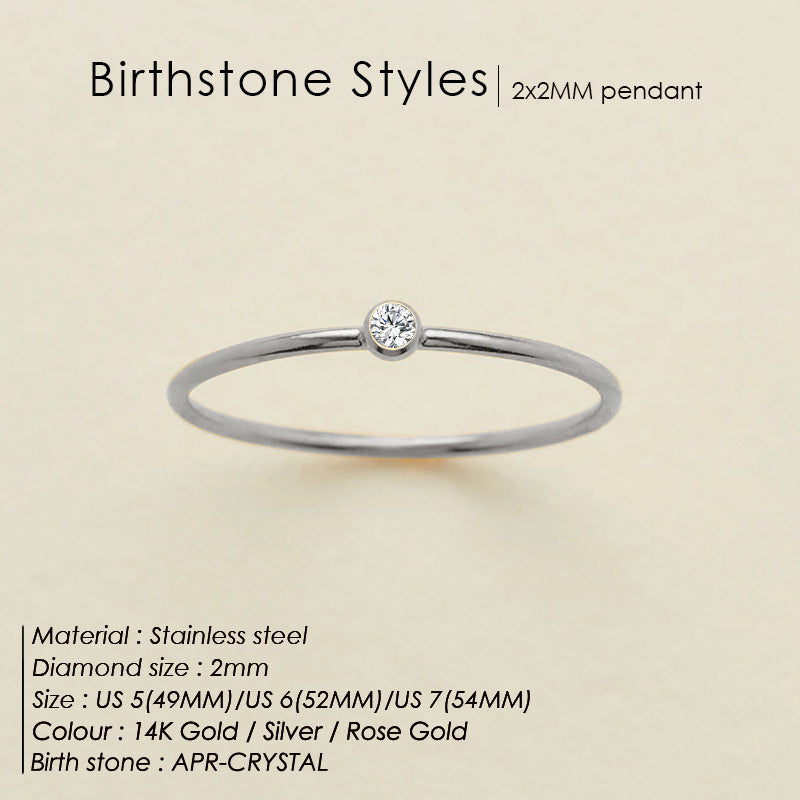 Dahlia Birthstone Ring