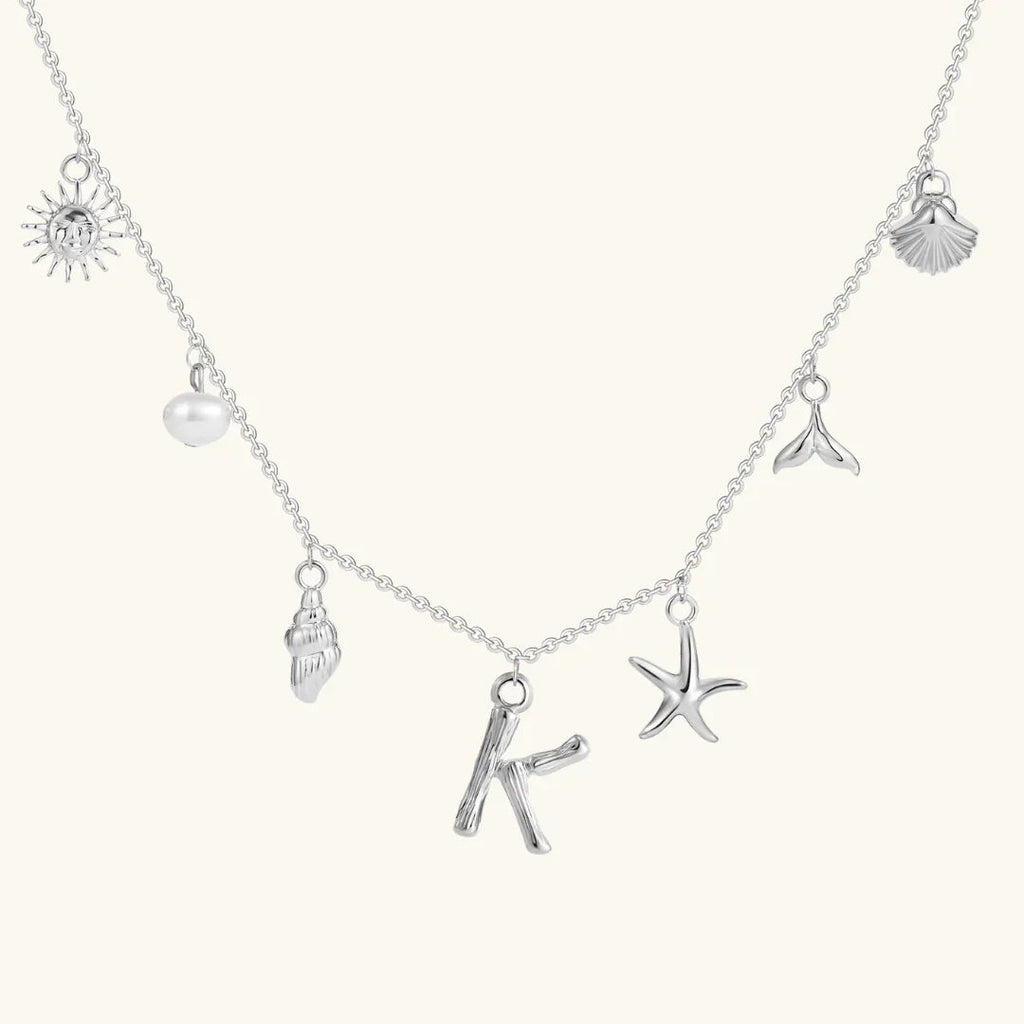 Cove Ocean Initial Necklace