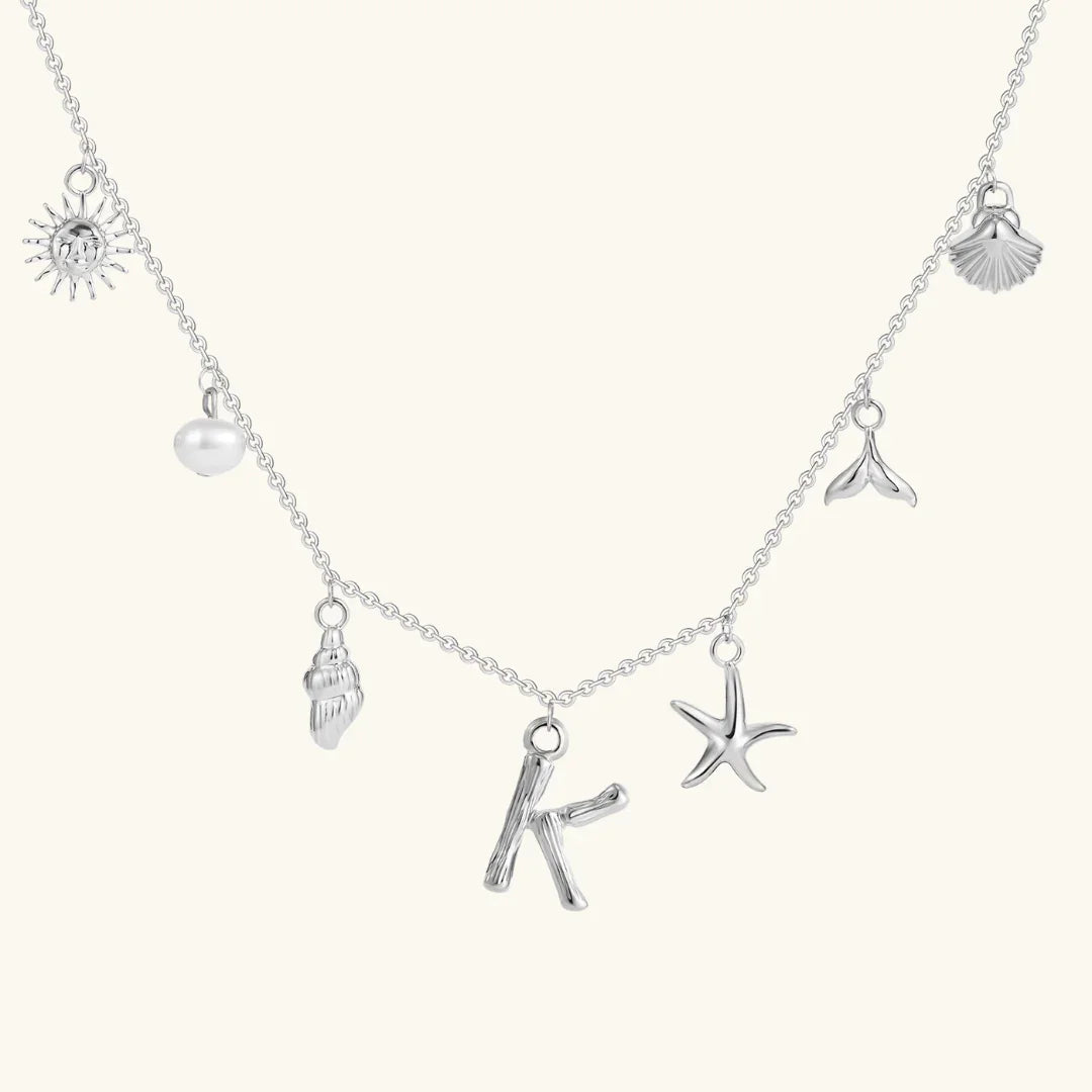 Cove Ocean Initial Necklace