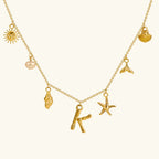 Cove Ocean Initial Necklace