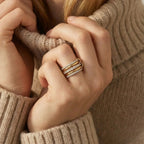 Sidonie Two Tone Stacked Ring