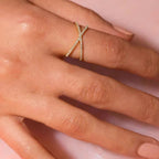 Thea Diamond Cross Ring