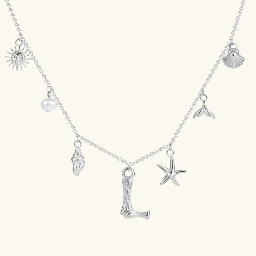 Cove Ocean Initial Necklace