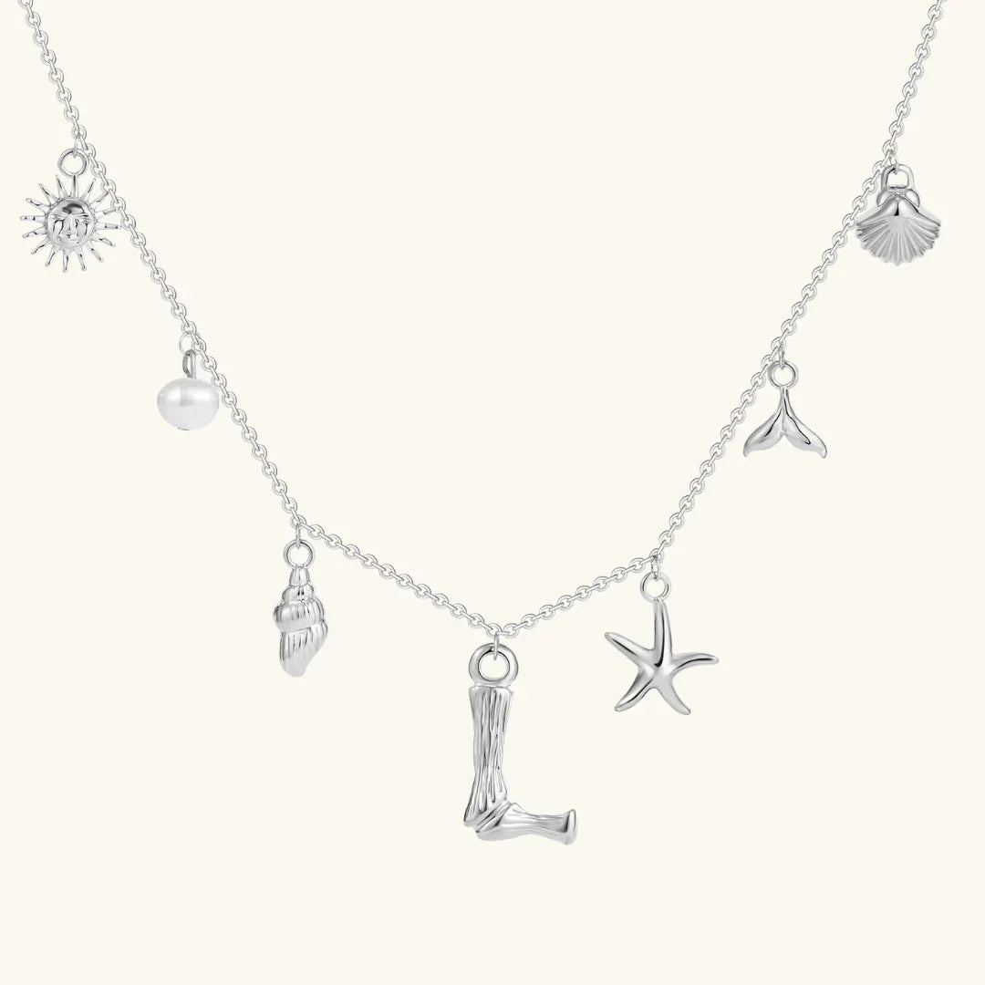 Cove Ocean Initial Necklace