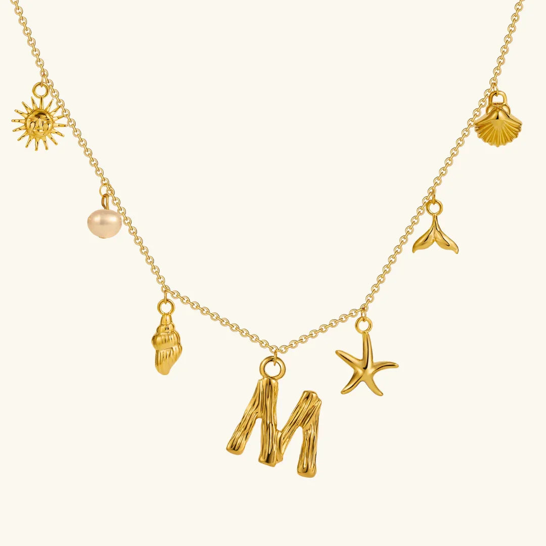 Cove Ocean Initial Necklace