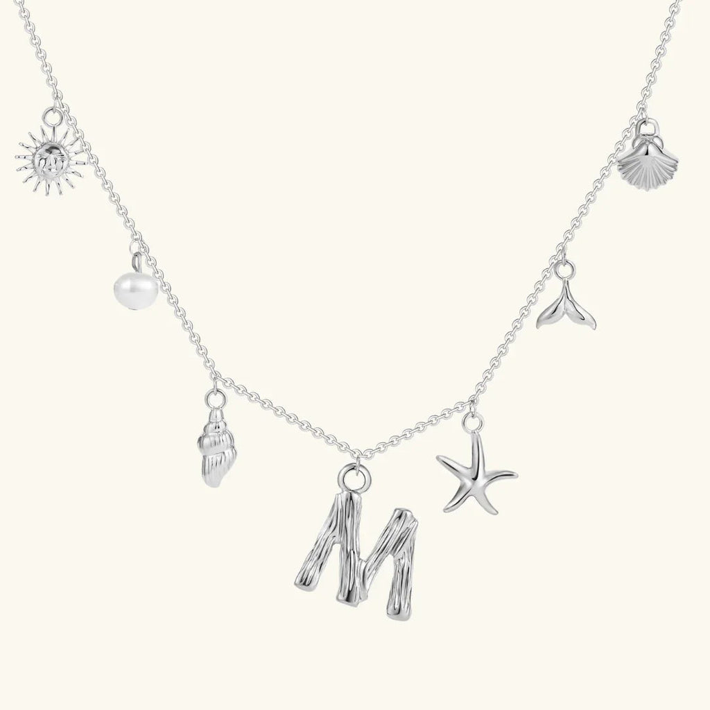 Cove Ocean Initial Necklace