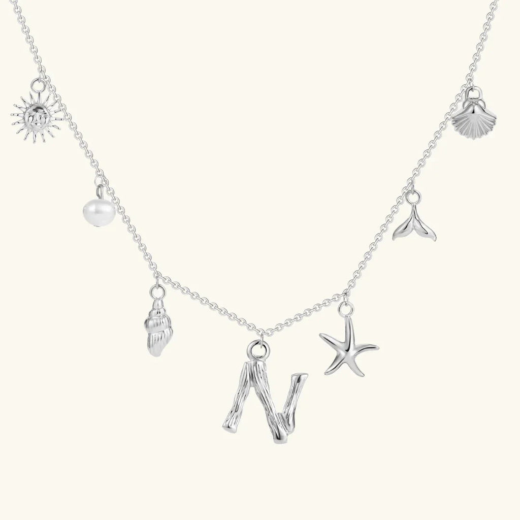 Cove Ocean Initial Necklace