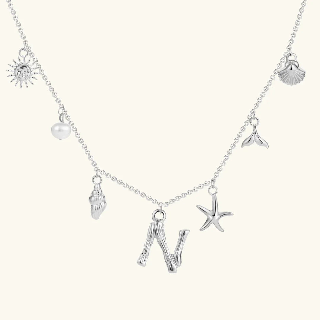 Cove Ocean Initial Necklace