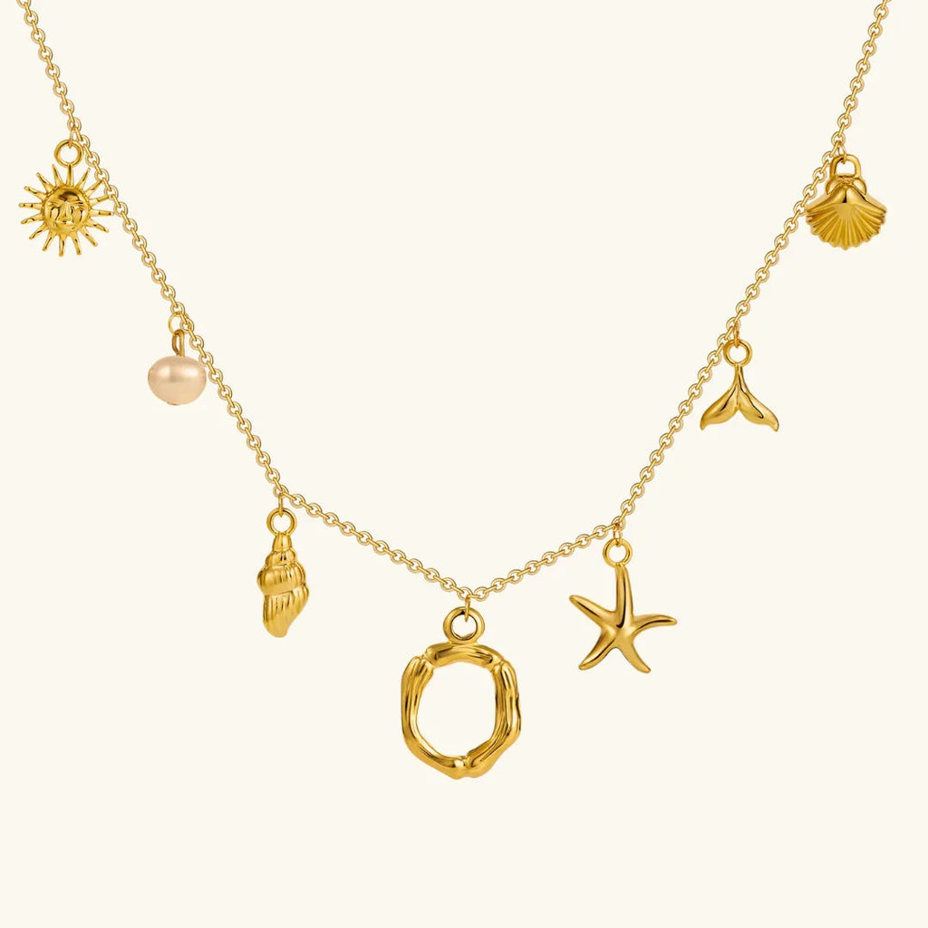 Cove Ocean Initial Necklace