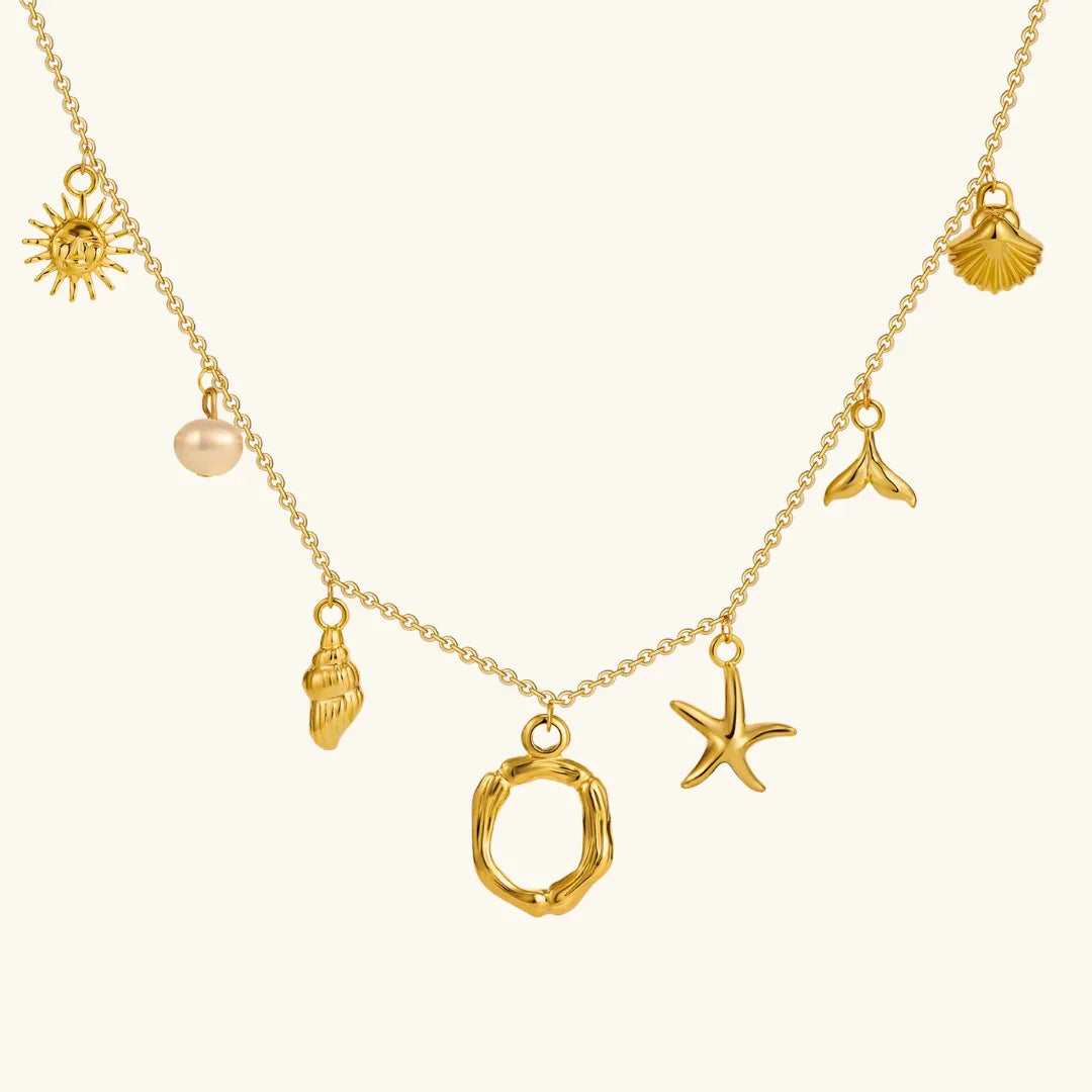 Cove Ocean Initial Necklace