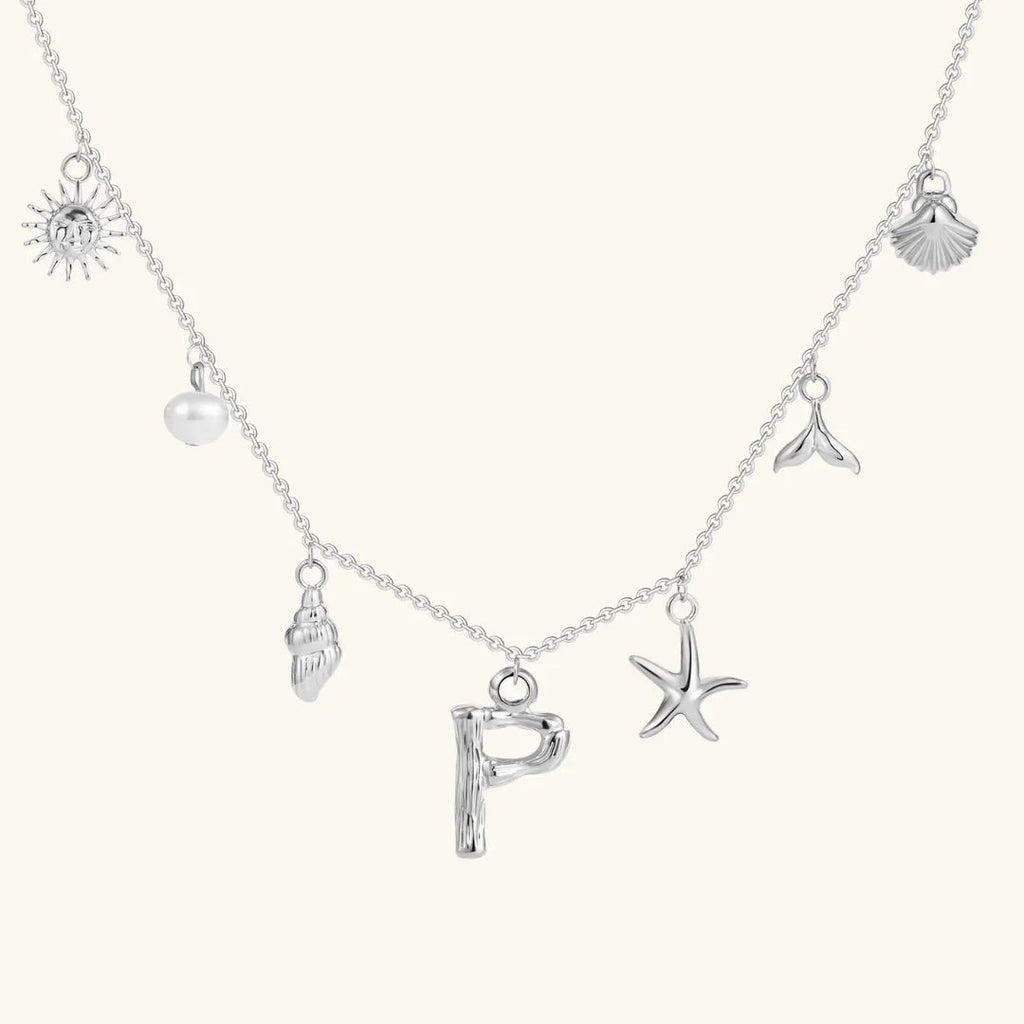 Cove Ocean Initial Necklace