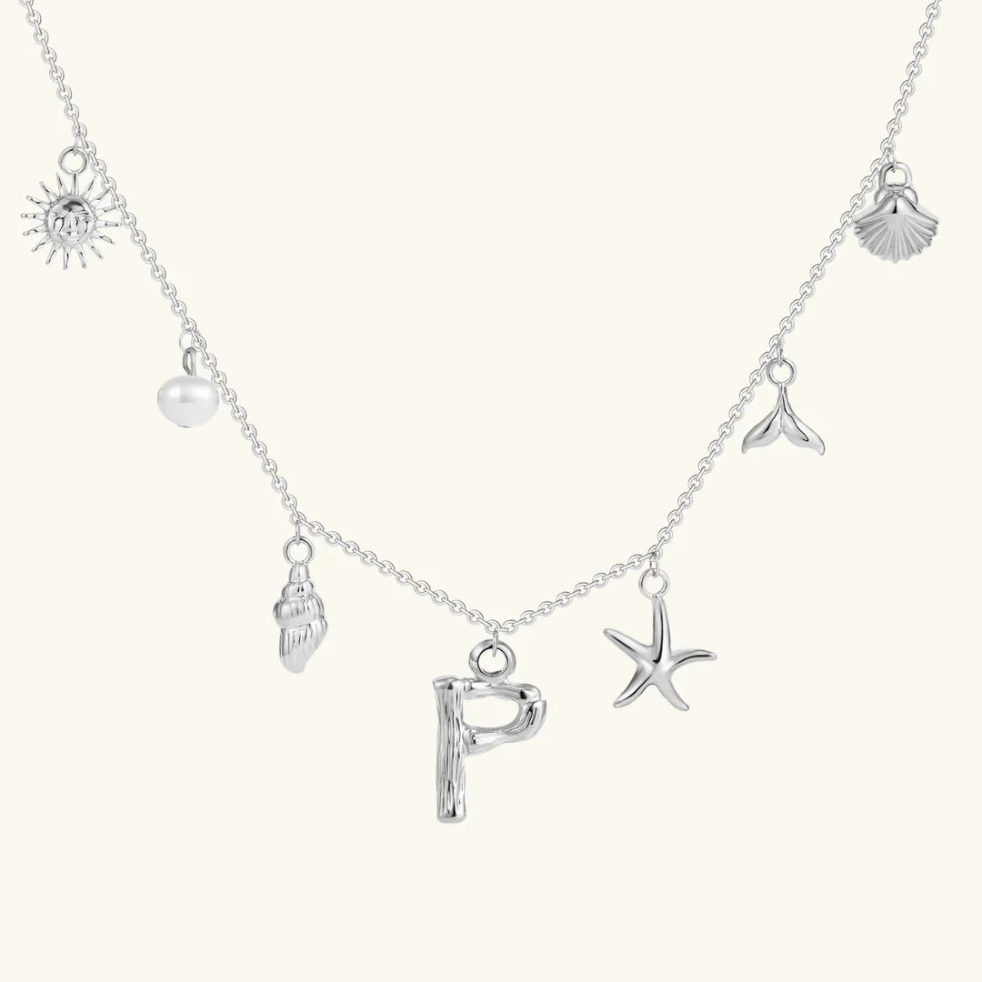 Cove Ocean Initial Necklace