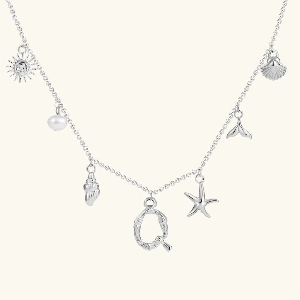 Cove Ocean Initial Necklace