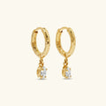 Mara Hammered Diamond Hoops