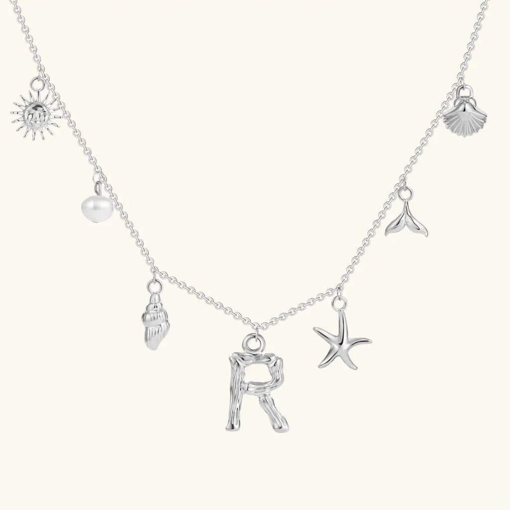 Cove Ocean Initial Necklace