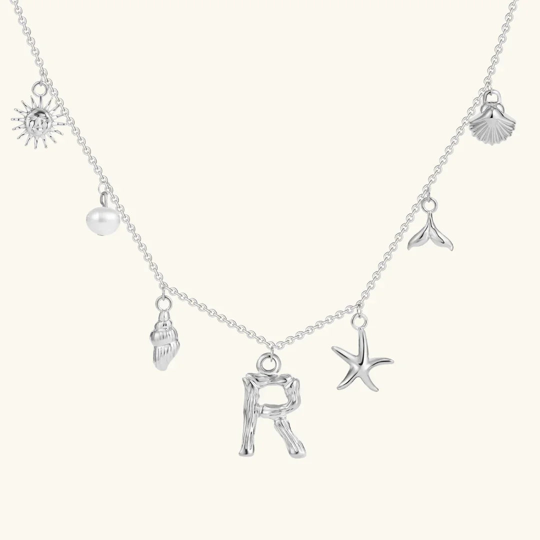 Cove Ocean Initial Necklace