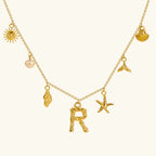 Cove Ocean Initial Necklace