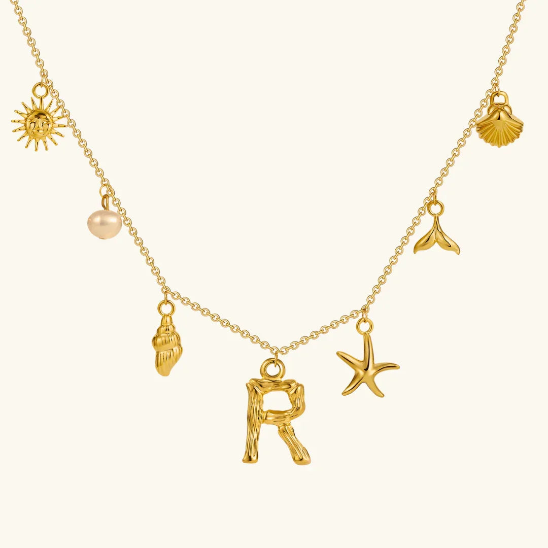 Cove Ocean Initial Necklace