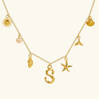 Cove Ocean Initial Necklace