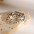 Ottoline Diamond Ring Stack