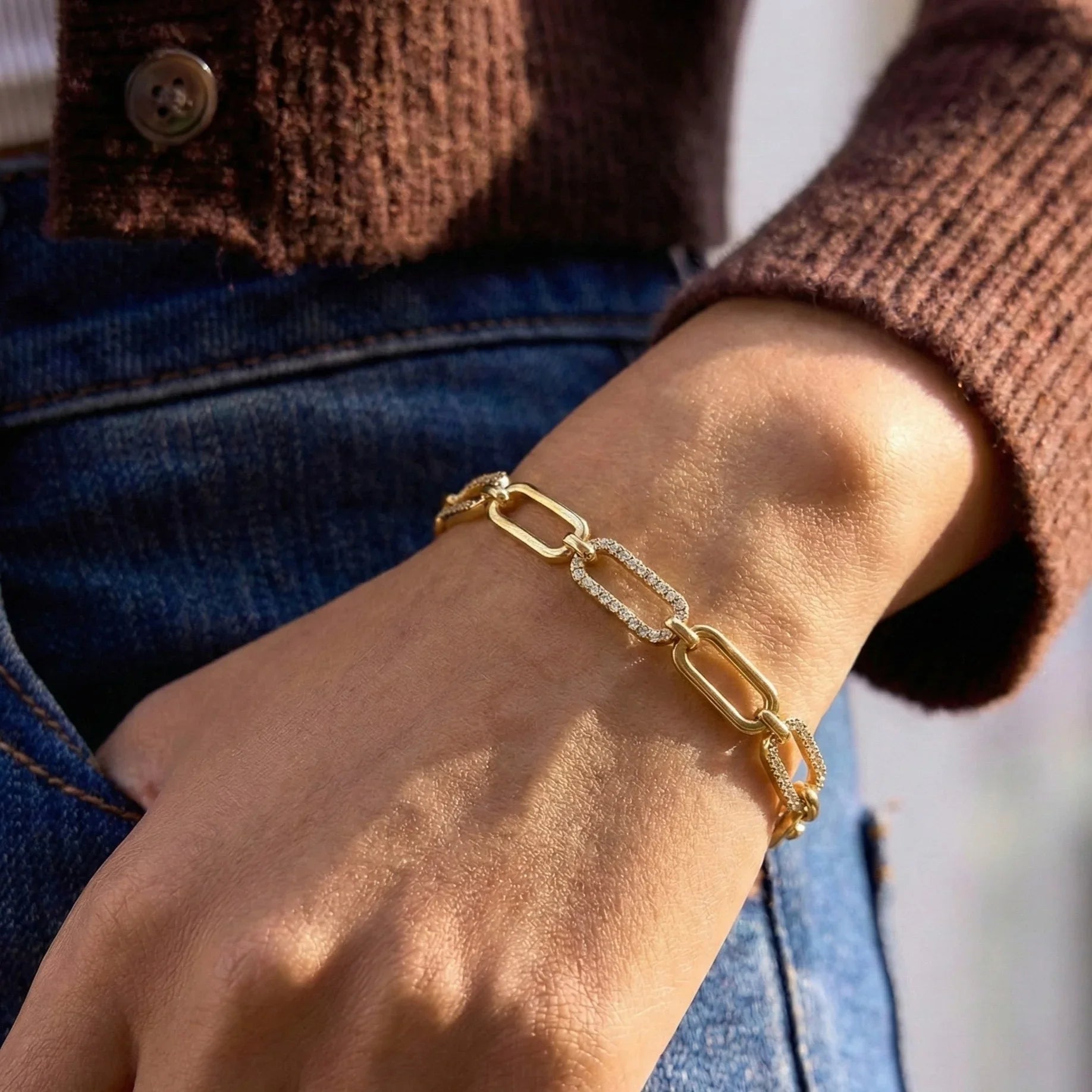 Odalys Chain Stack Bracelet Bundle