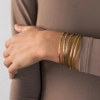 Clementine Gold Bangle Set