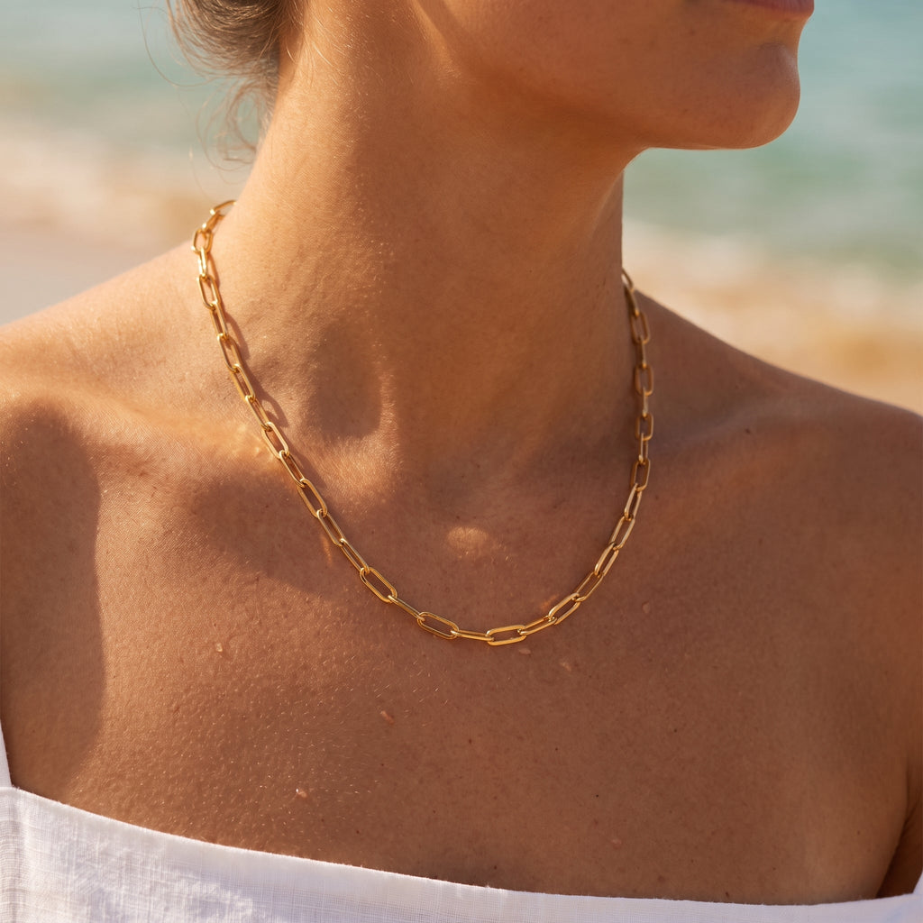Sabrina Gold Chain Necklace