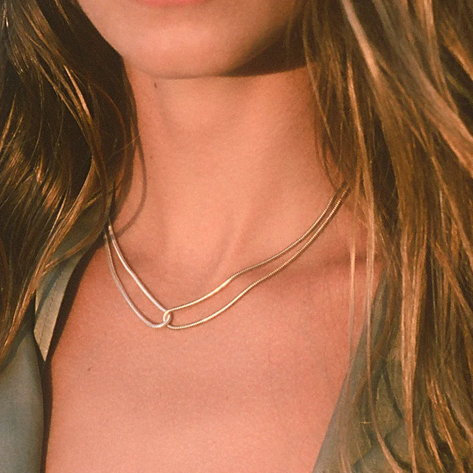 Katriel Two Tone Necklace