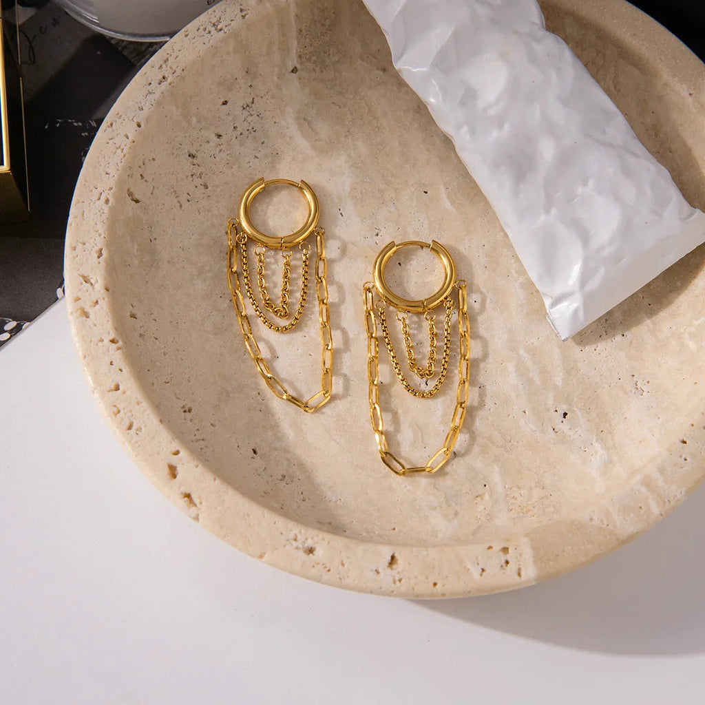 Belphoebe Link Chain Hoops