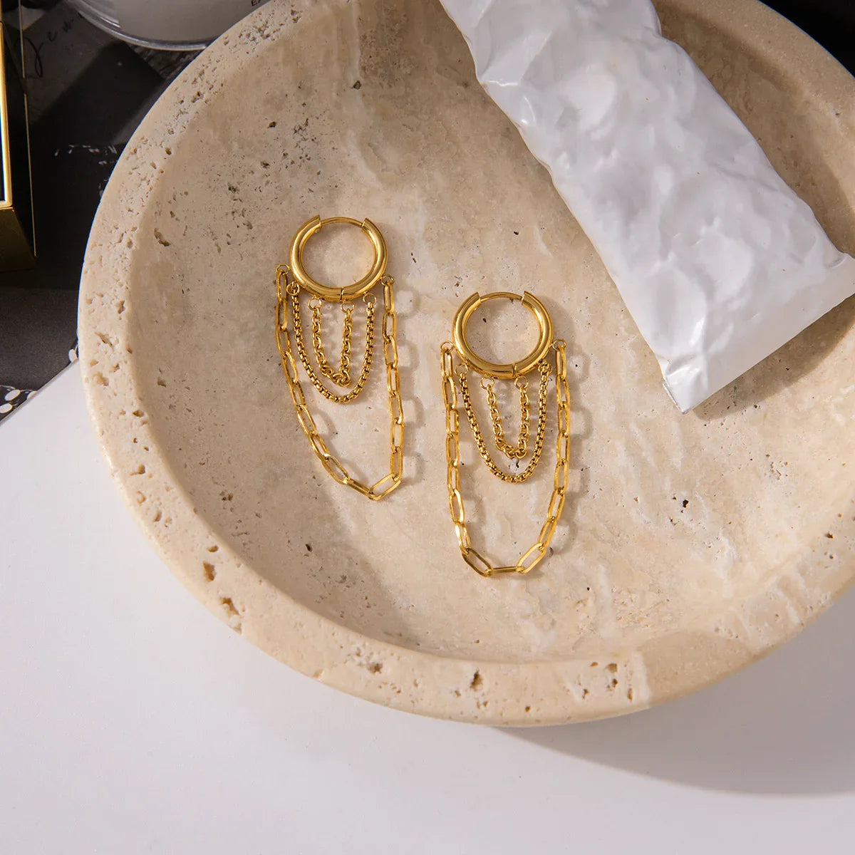 Belphoebe Link Chain Hoops