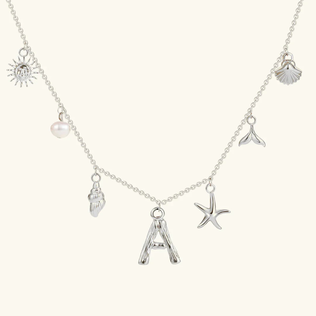 Cove Ocean Initial Necklace