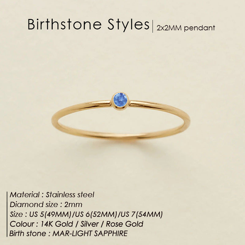 Dahlia Birthstone Ring