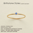 Dahlia Birthstone Ring