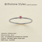 Dahlia Birthstone Ring