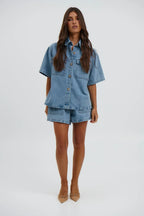 Gaby's Denim Set Light Blue