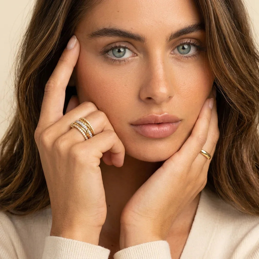 Jessamine Stacked Diamond Ring