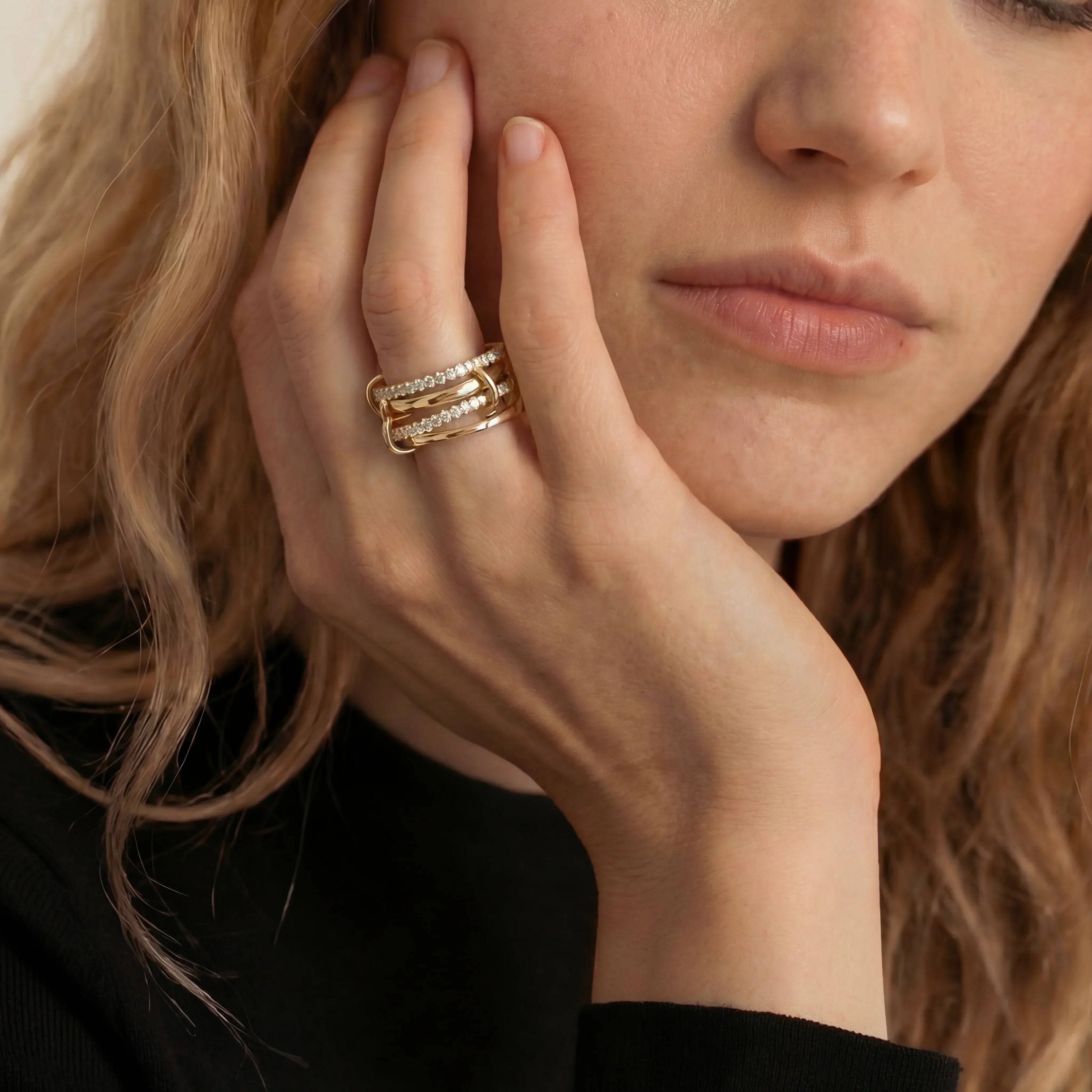 Emmeline Stacked Diamond Ring