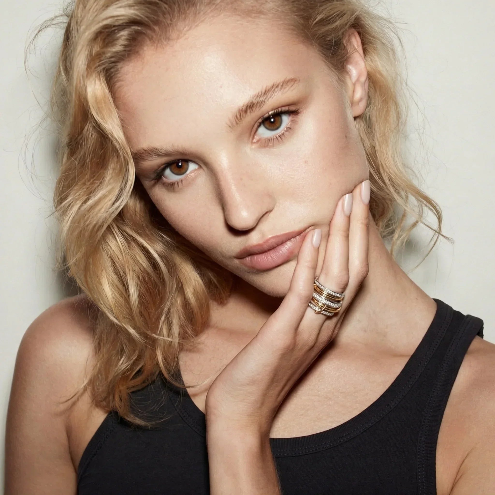 Marisa Two Tone Stacked Ring
