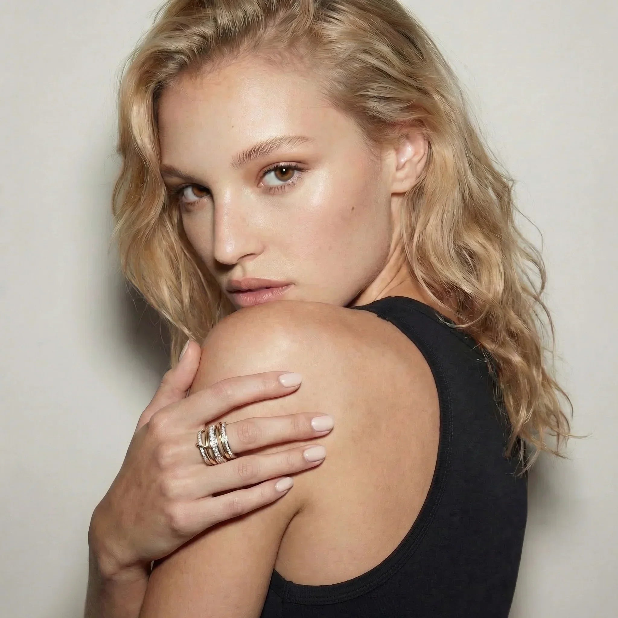Marisa Two Tone Stacked Ring
