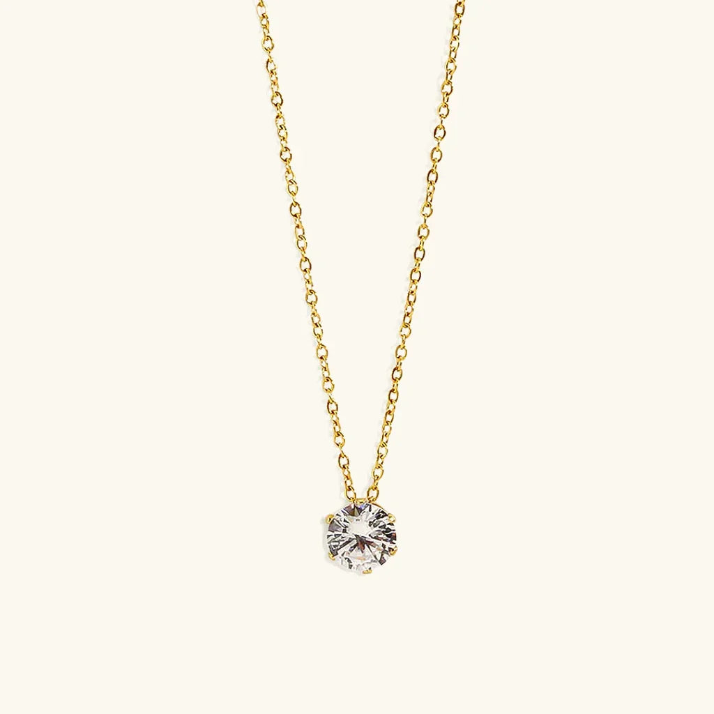 Elina Solitaire Necklace