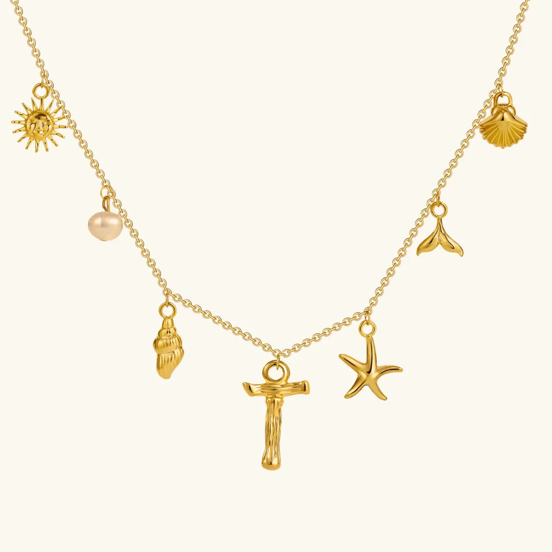 Cove Ocean Initial Necklace