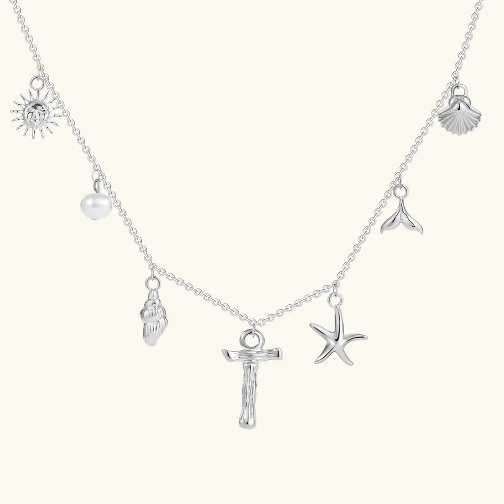 Cove Ocean Initial Necklace