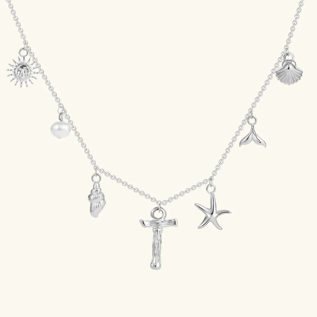 Cove Ocean Initial Necklace